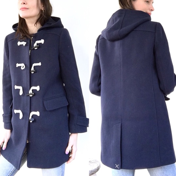 J. Crew 2007 Italian Stadium-cloth Wool Coat - Picture 3 of 9